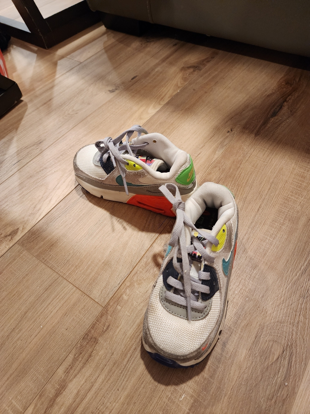 Nike Air Max 90 Kids Sneakers White & Red